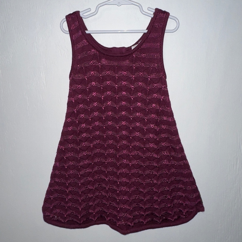 MATILDA JANE Paint by Numbers Grape Leaf Boho Crochet Dress GIRLS 4